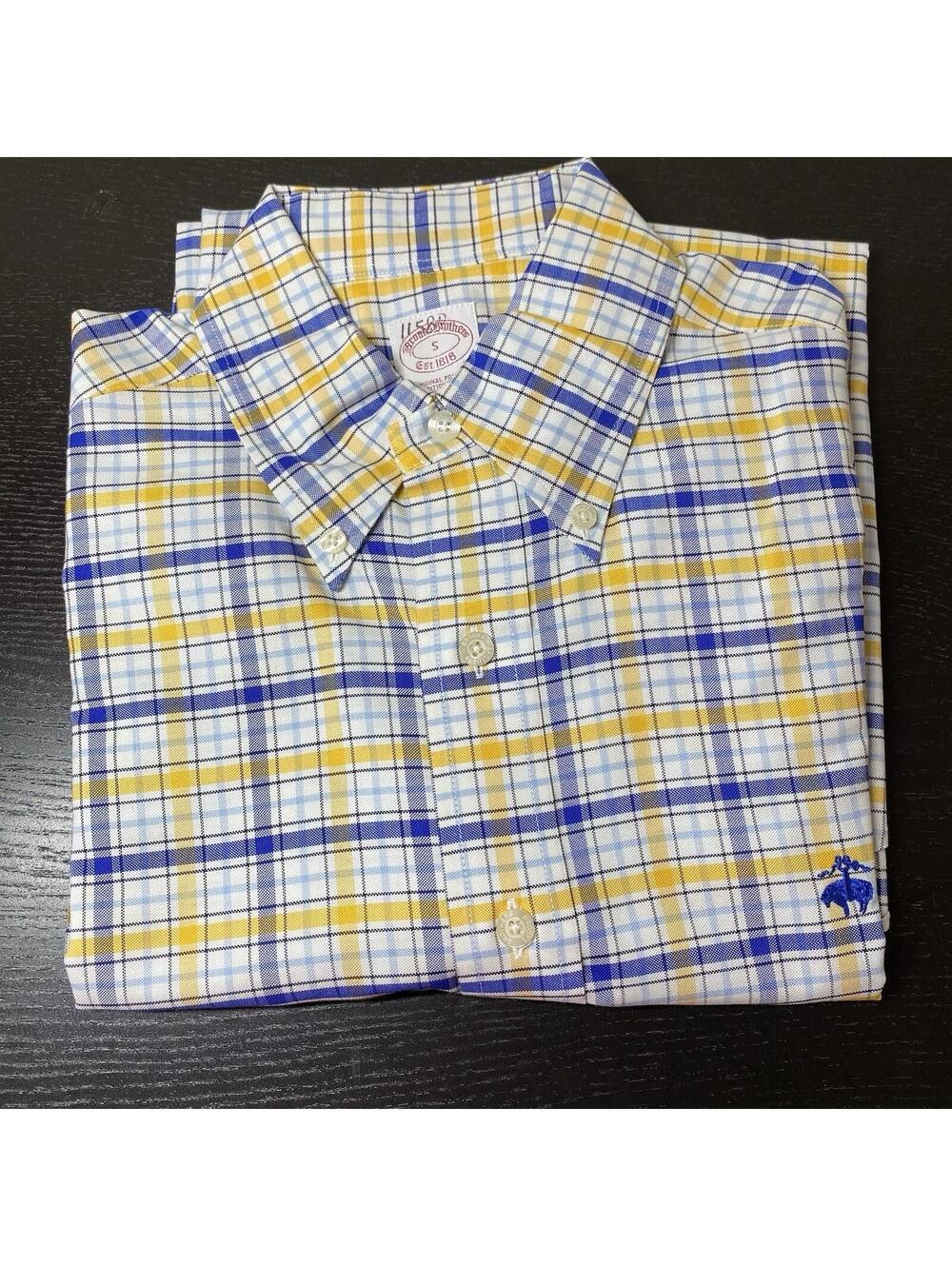 Brooks Brothers 1818 Polo Shirt Non Iron Embroidery S